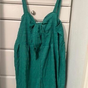 Green Sleeveless Romper